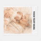 Beste oma ooit foto | Gepersonaliseerde grootouder Fleece Deken (Voorkant (Horizontaal))
