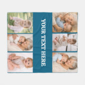 Beste oma ooit foto | Gepersonaliseerde grootouder Fleece Deken (Voorkant (Horizontaal))