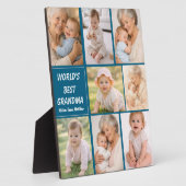 Beste oma ooit foto | Gepersonaliseerde grootouder Fotoplaat (Zijkant)