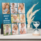 Beste oma ooit foto | Gepersonaliseerde grootouder Fotoplaat (Zijkant)