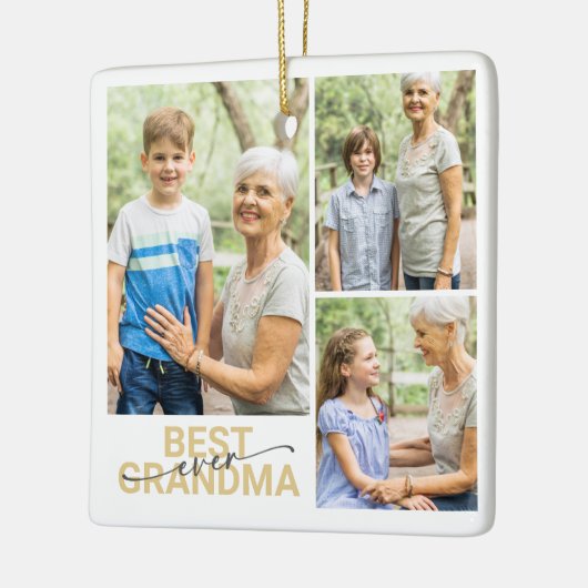Beste oma ooit foto Keepsake Keramisch Ornament (Links)