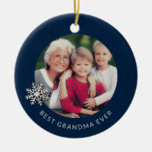 Beste oma ooit foto Ornament (Voorkant)