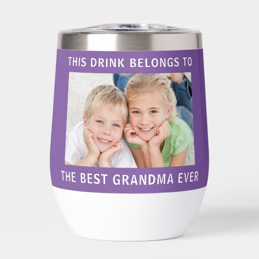 Beste oma ooit foto Paarse (Voorkant)