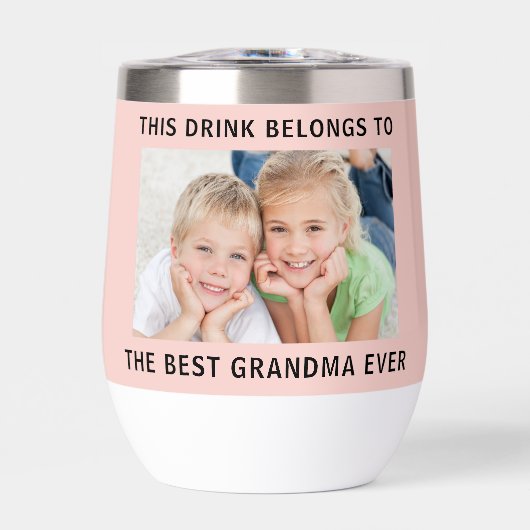 Beste oma ooit foto roze (Voorkant)