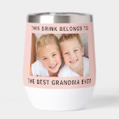 Beste oma ooit foto roze (Achterkant)