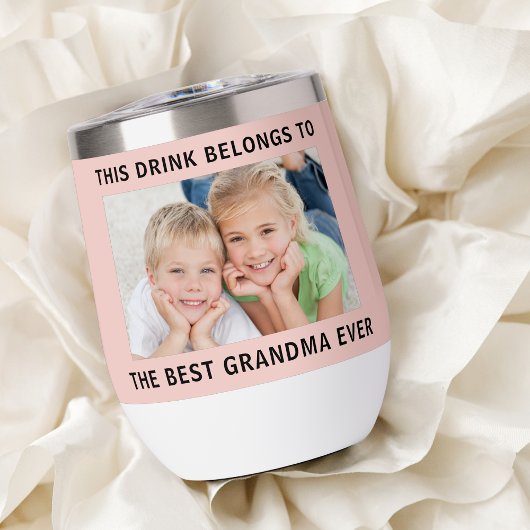 Beste oma ooit foto roze