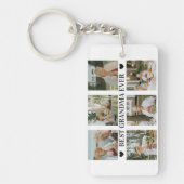Beste oma ooit fotocollage – Cadeau met harten Sleutelhanger (Voorkant)
