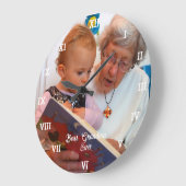 Beste oma ooit fotocollage Creëer uw eigen Grote Klok (Hoek)