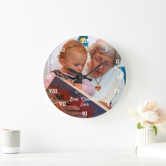Beste oma ooit fotocollage Creëer uw eigen Grote Klok (Huis)