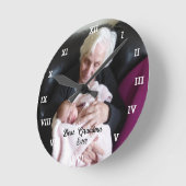 Beste oma ooit fotocollage Creëer uw eigen Ronde Klok (Hoek)