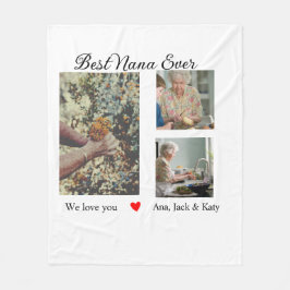 Beste oma ooit fotocollage we houden van je naam fleece deken