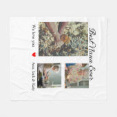 Beste oma ooit fotocollage we houden van je naam fleece deken (Voorkant (Horizontaal))