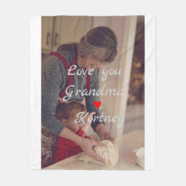Beste oma ooit fotocollage we houden van je naam fleece deken