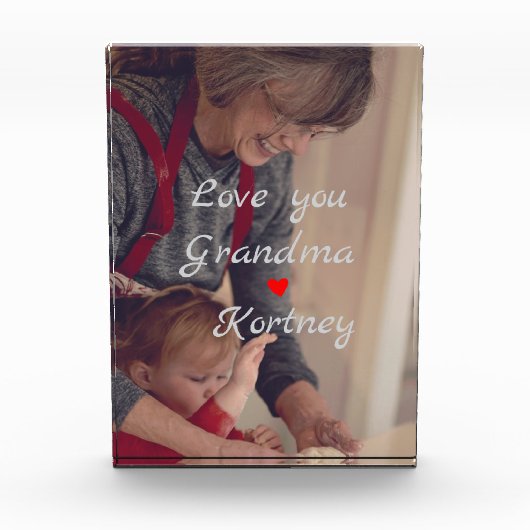 Beste oma ooit fotocollage we houden van je naam fotoblokken (Voorkant)