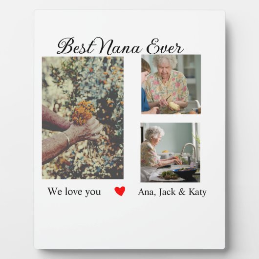 Beste oma ooit fotocollage we houden van je naam fotoplaat (Voorkant)