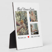 Beste oma ooit fotocollage we houden van je naam fotoplaat (Zijkant)