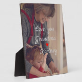 Beste oma ooit fotocollage we houden van je naam fotoplaat (Zijkant)