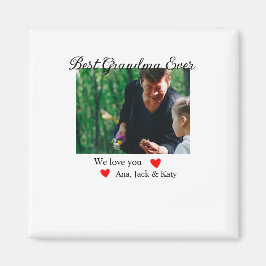 Beste oma ooit fotocollage we houden van je naam magneet