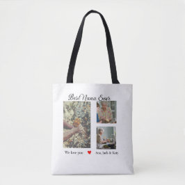 Beste oma ooit fotocollage we houden van je naam tote bag