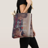 Beste oma ooit fotocollage we houden van je naam tote bag (Dichtbij)