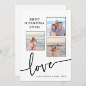 Beste oma ooit fotokaart feestdagenkaart (Voorkant / Achterkant)