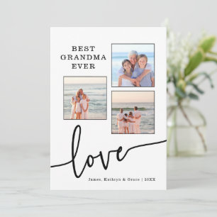 Beste oma ooit fotokaart feestdagenkaart
