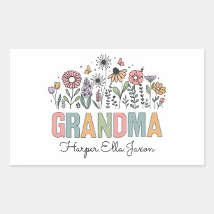 Beste oma ooit Gelukkige dag van de grootouders Rechthoekige Sticker