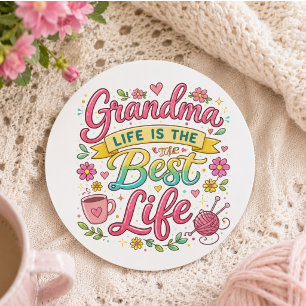 Beste oma ooit Gelukkige dag van de grootouders Ronde Sticker