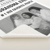 Beste oma ooit gepersonaliseerde krantenfoto sherpa deken (3/4)