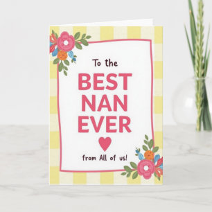 Beste oma ooit geruite moeders kaart