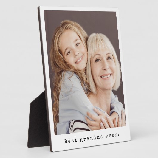 Beste Oma Ooit Grootmoeder Volledige Foto Ezel Fotoplaat (Zijkant)