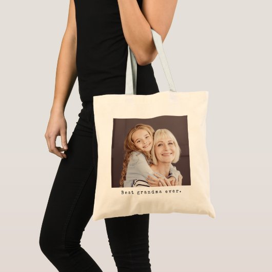 Beste oma ooit Grootmoeder Volledige foto Tote Bag (Voorkant (product))