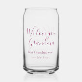Beste Oma Ooit Grootouders Foto Cadeaus Classic Blikvorm Glas (Achterkant)