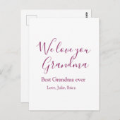 Beste Oma Ooit Grootouders Foto Cadeaus Classic Briefkaart (Voorkant / Achterkant)