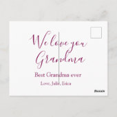 Beste Oma Ooit Grootouders Foto Cadeaus Classic Briefkaart (Achterkant)