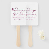 Beste Oma Ooit Grootouders Foto Cadeaus Classic Handwaaier (Voorkant en achterkant)