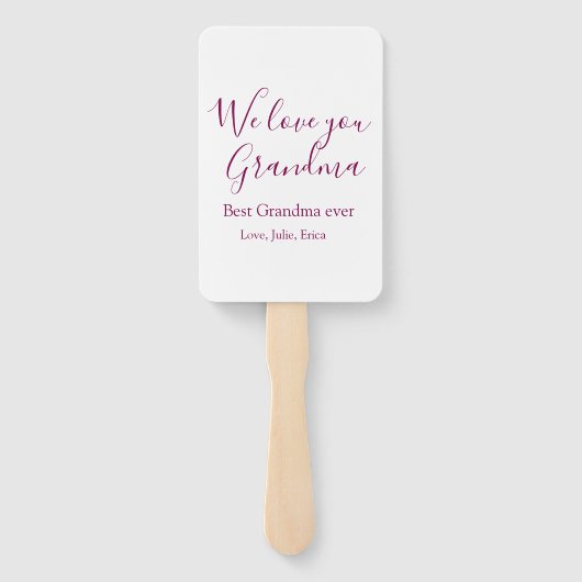 Beste Oma Ooit Grootouders Foto Cadeaus Classic Handwaaier (Achterkant)