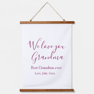 Beste Oma Ooit Grootouders Foto Cadeaus Classic Hangend Wandkleed