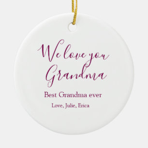 Beste Oma Ooit Grootouders Foto Cadeaus Classic Keramisch Ornament