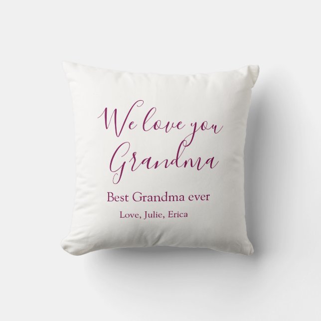 Beste Oma Ooit Grootouders Foto Cadeaus Classic Kussen (Voorkant)