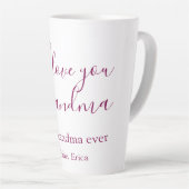 Beste Oma Ooit Grootouders Foto Cadeaus Classic Latte Mok (Rechterhoek)