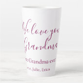 Beste Oma Ooit Grootouders Foto Cadeaus Classic Latte Mok (Voorkant)