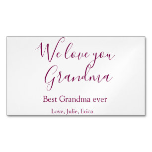 Beste Oma Ooit Grootouders Foto Cadeaus Classic Magnetisch Visitekaartje