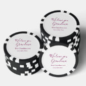 Beste Oma Ooit Grootouders Foto Cadeaus Classic Poker Chips (Opstapeling)