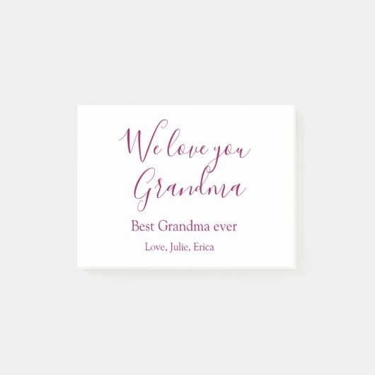 Beste Oma Ooit Grootouders Foto Cadeaus Classic Post-it® Notes (Voorkant)
