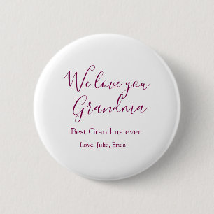 Beste Oma Ooit Grootouders Foto Cadeaus Classic Ronde Button 5,7 Cm