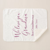 Beste Oma Ooit Grootouders Foto Cadeaus Classic Sherpa Deken (Voorkant (horizontaal))