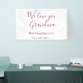 Beste Oma Ooit Grootouders Foto Cadeaus Classic Spandoek (Beurs)