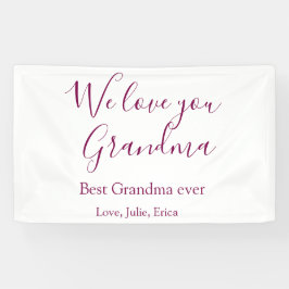 Beste Oma Ooit Grootouders Foto Cadeaus Classic Spandoek