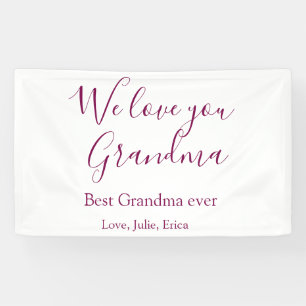 Beste Oma Ooit Grootouders Foto Cadeaus Classic Spandoek